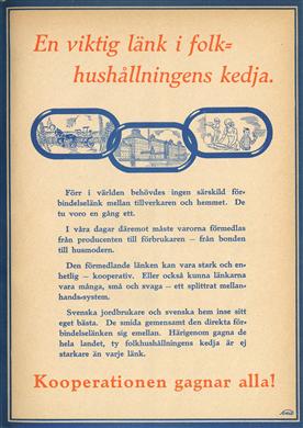 Reklam för Kooperationen (KF).