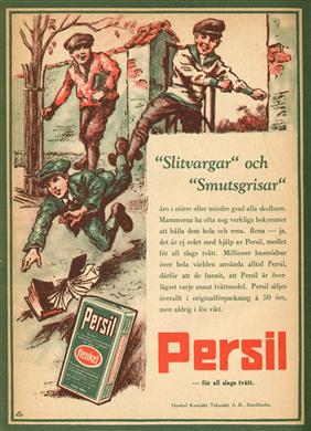 Reklam för Persil tvättmedel, från Henkel.