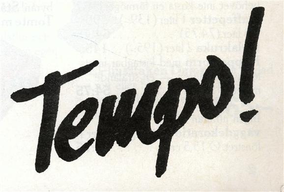Logotyp för varuhuset Tempo, introducerad i slutet av 1970-talet som alternativ till logotypen med versalbokstäver.