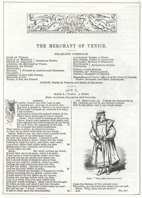 The Merchant of Venice (Köpmannen i Venedig), av William Shakespeare.
