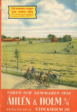 Postorderkatalog för våren och sommaren 1938, Åhlén & Holm. Framsida.