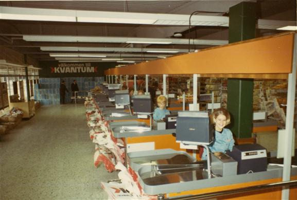 Invigning av ICA Kvantum, första i Sverige, Hässleholm, 1970.