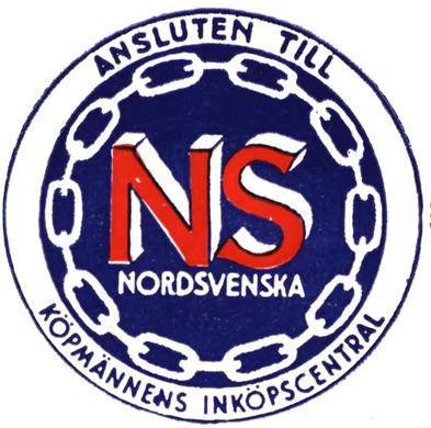 Nordsvenska Köpmanna AB, logotyp, 1942.