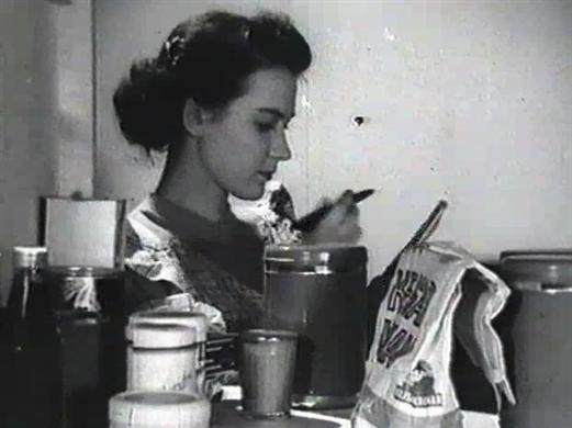 Bild från husmorsfilmen 
